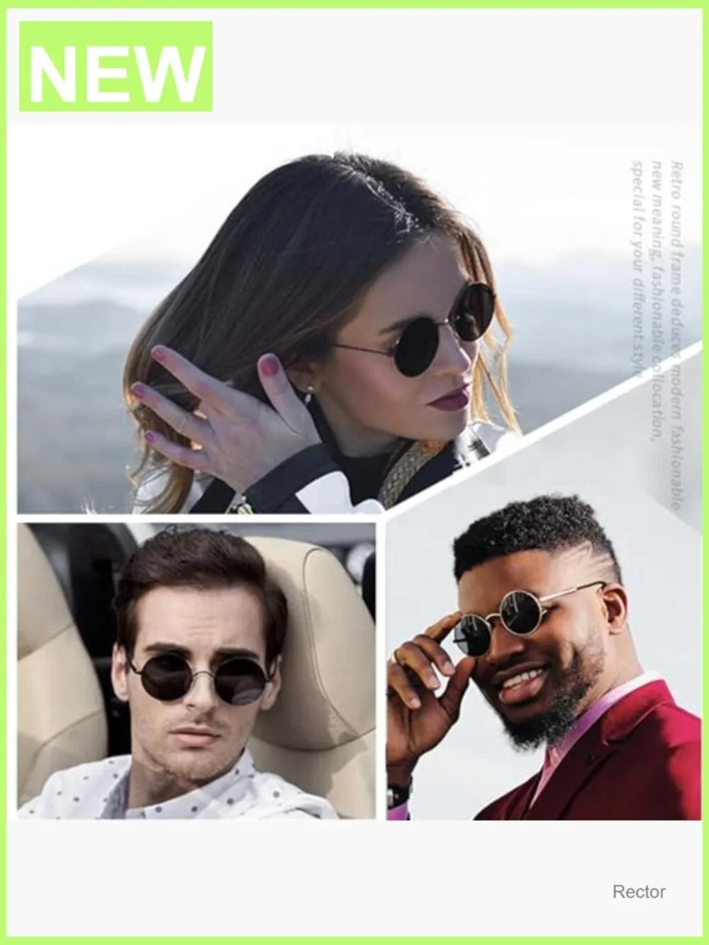 Small Round Sunglasses Hippie Circle UV400 Polarized